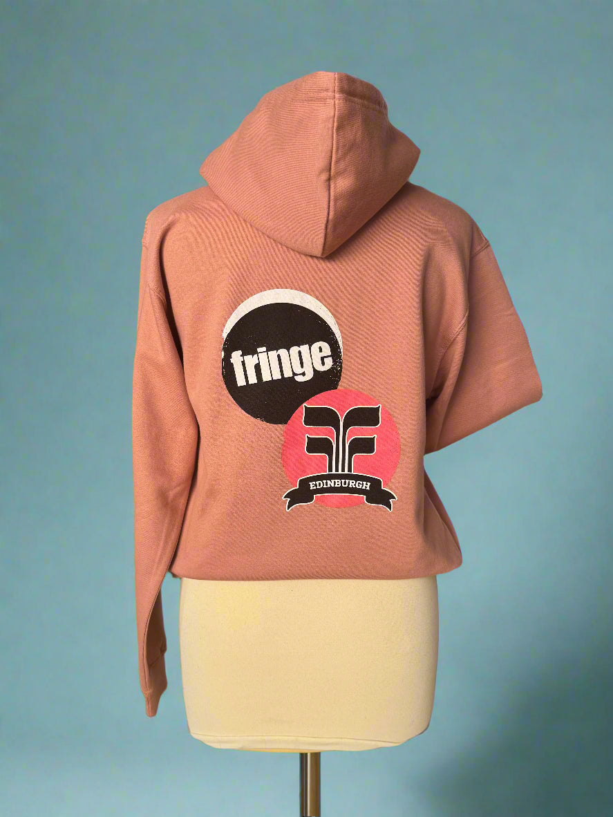 Dusty pink Fringe hoodie