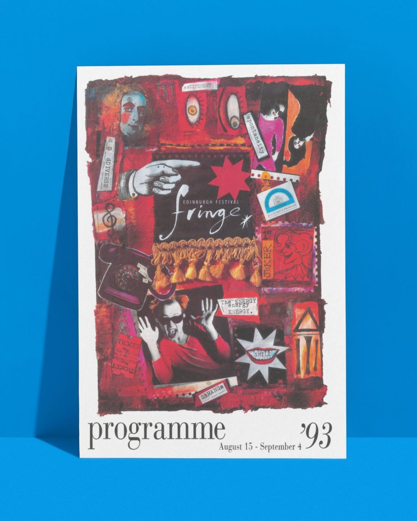 1993 Programme Postcard