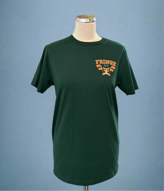 Bottle Green Varsity Organic Cotton Unisex T-shirt