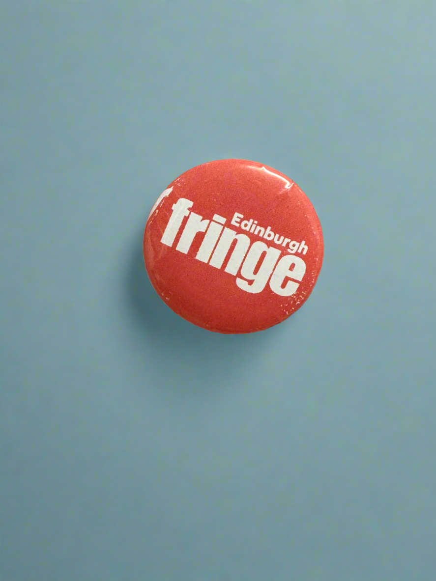 Edinburgh Fringe Blue and Pink Pin Badge