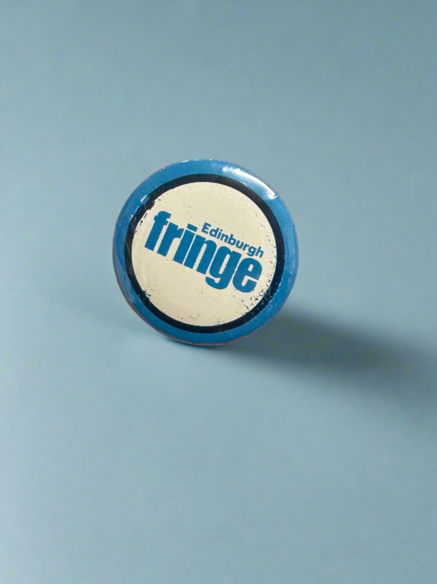 Edinburgh Fringe Blue and Pink Pin Badge