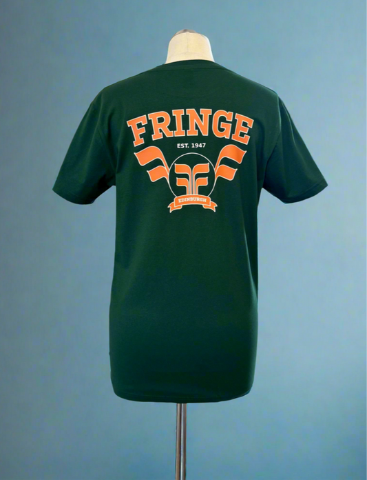 Bottle Green Varsity Organic Cotton Unisex T-shirt