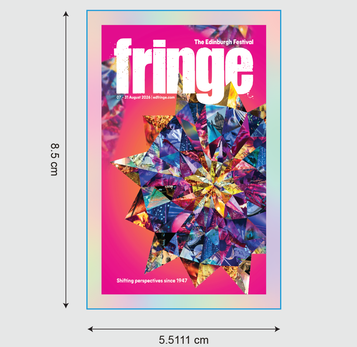 Holographic 2026 programme cover sticker