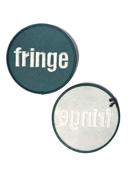 Fringe logo blue 3inch Iron on patch