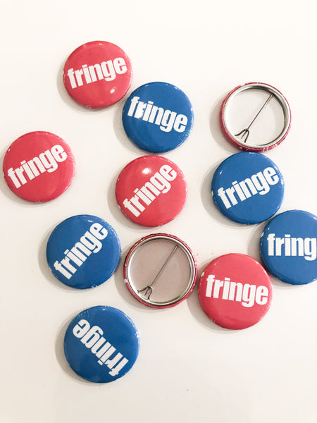 Fringe Logo badge pink