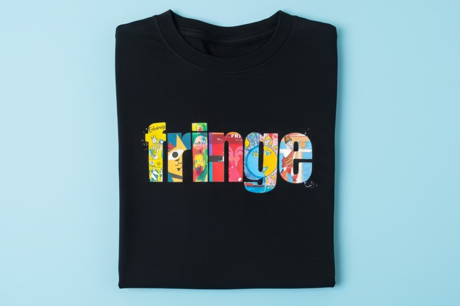 Black Unisex Cotton Fringe Era T-Shirt 2026