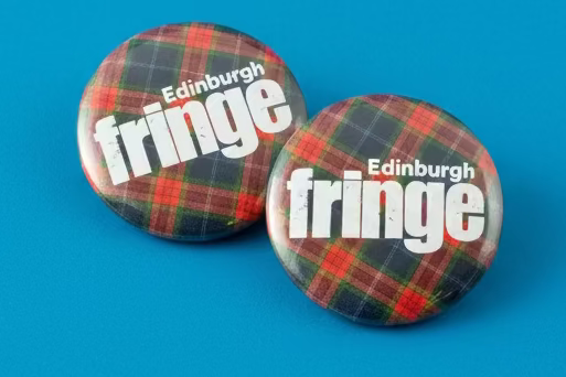 Edinburgh Fringe Tartan Pin Badge