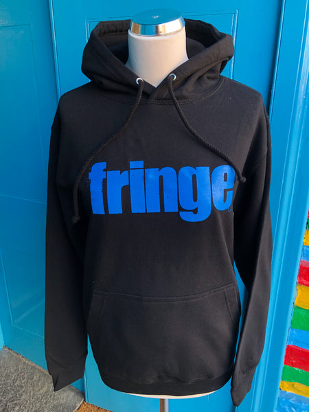Fringe logo black hoodie