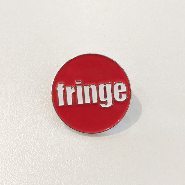 Fringe logo metal enamel badge