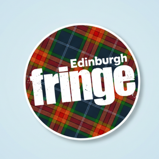 Edinburgh Fringe tartan sticker