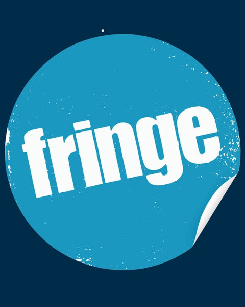 Blue Fringe Sticker 3 inch