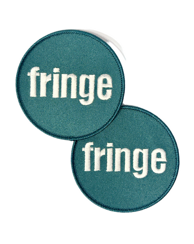 Fringe logo blue 3inch Iron on patch